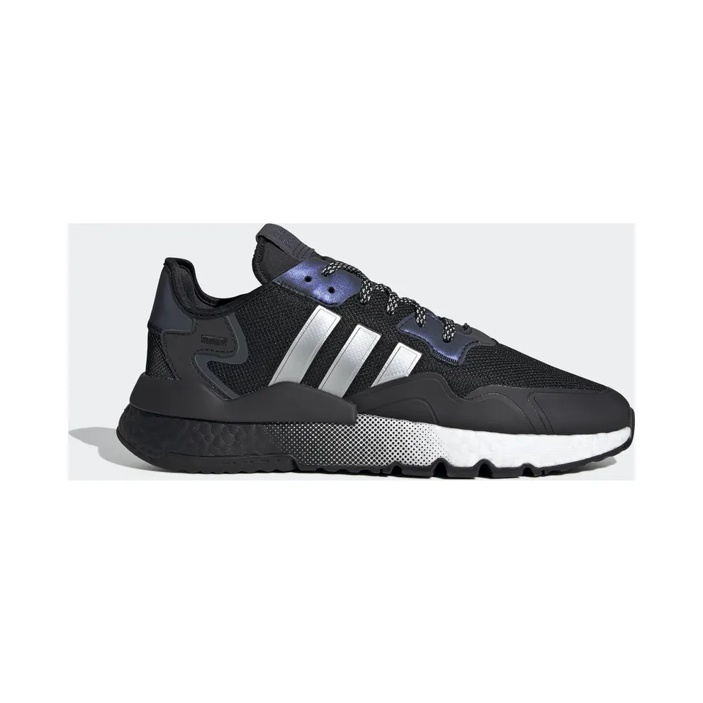 adidas Nite Jogger Schuh Core Black / Silver Metallic / Cloud White (EF5403)