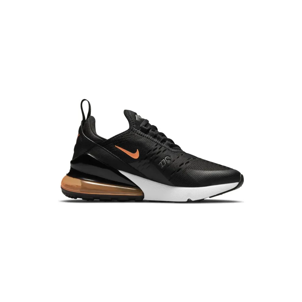 Nike Air Max 270 Black Total Orange (GS) (DM3208-001)