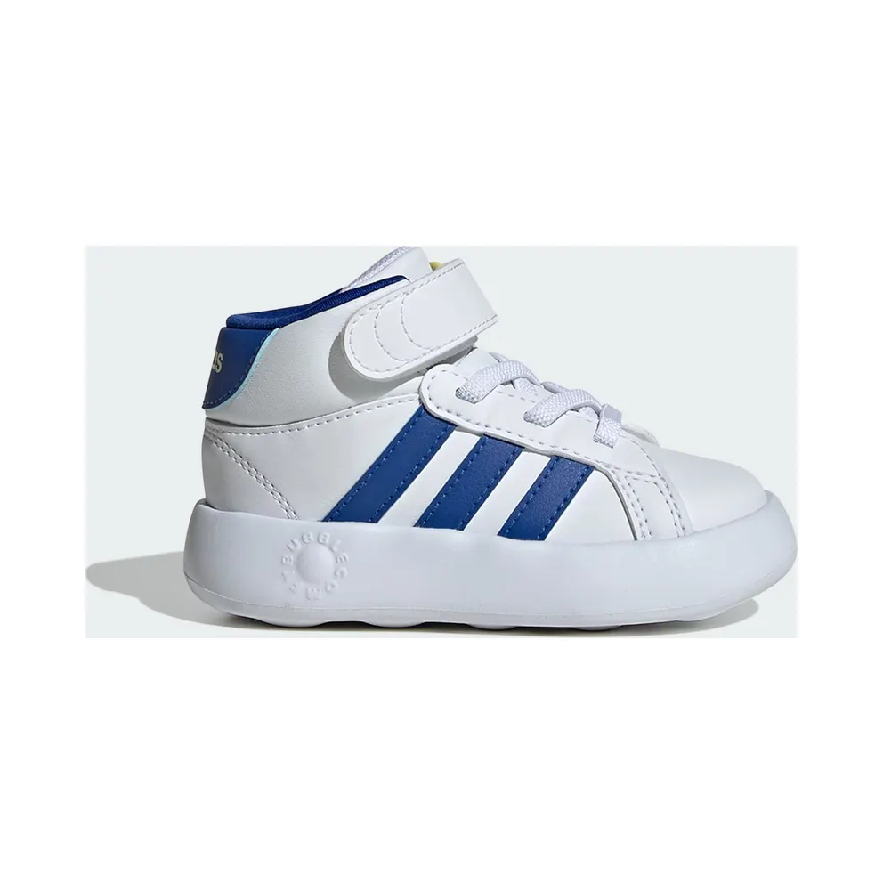 Adidas Grand Court Mid Kids Cloud White / Royal Blue / Ice Yellow (IE3865)