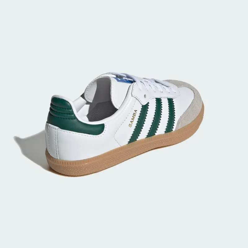 adidas Samba OG Kids Cloud White / Collegiate Green / Gum (IE1334)