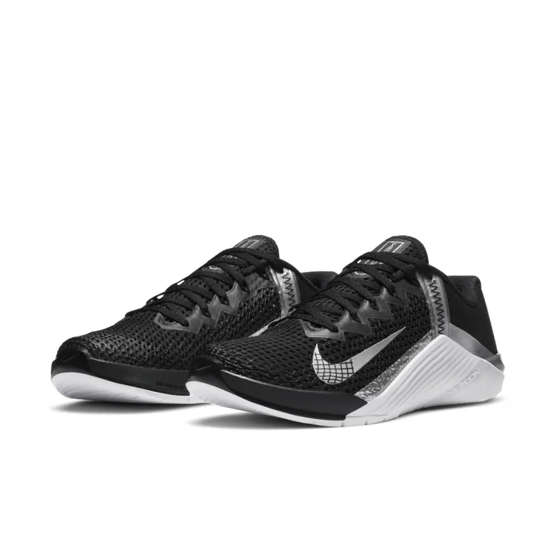 Nike Metcon 6 Black Metallic Silver (W) Black/Metallic Silver-Metallic Silver (AT3160-010)
