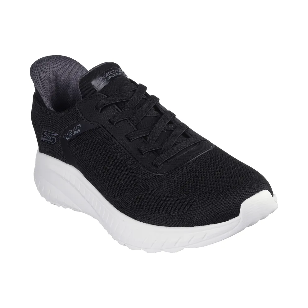 Skechers Slip-ins: BOBS Sport Squad Chaos – Solid Step – Black – “Black” (118312 BLK)