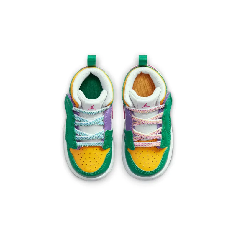 Jordan 1 Mid ALT Malachite White University Gold Active Pink (DZ5536-300)