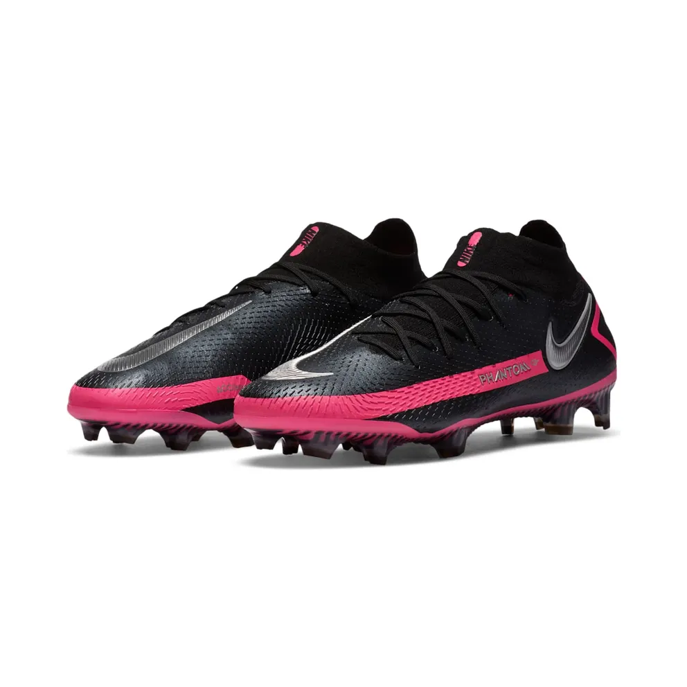 Nike Phantom GT Elite DF FG Black Pink Blast Black/Pink Blast-Metallic Silver (CW6589-006)