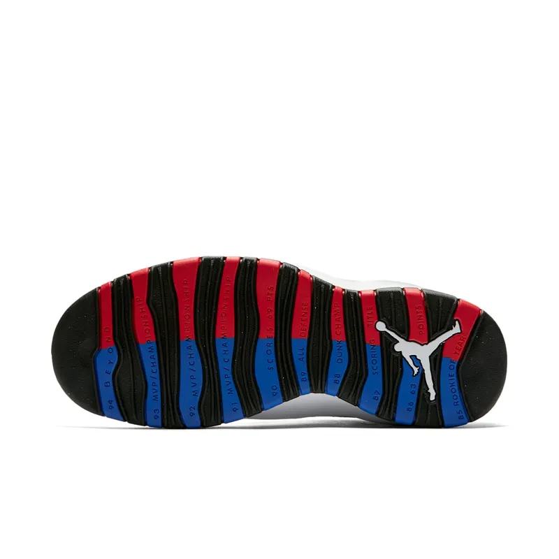 Jordan 10 Retro Russell Westbrook Class of 2006 White/Black-University Red-Hyper Royal (310805-160)
