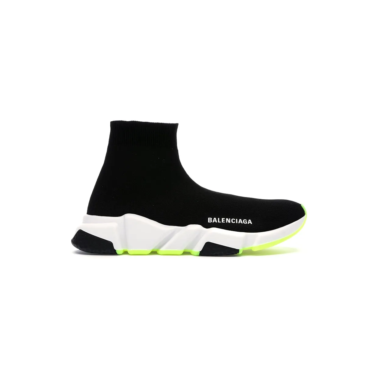 Balenciaga Speed Trainer Black White Neon 2019 (W)