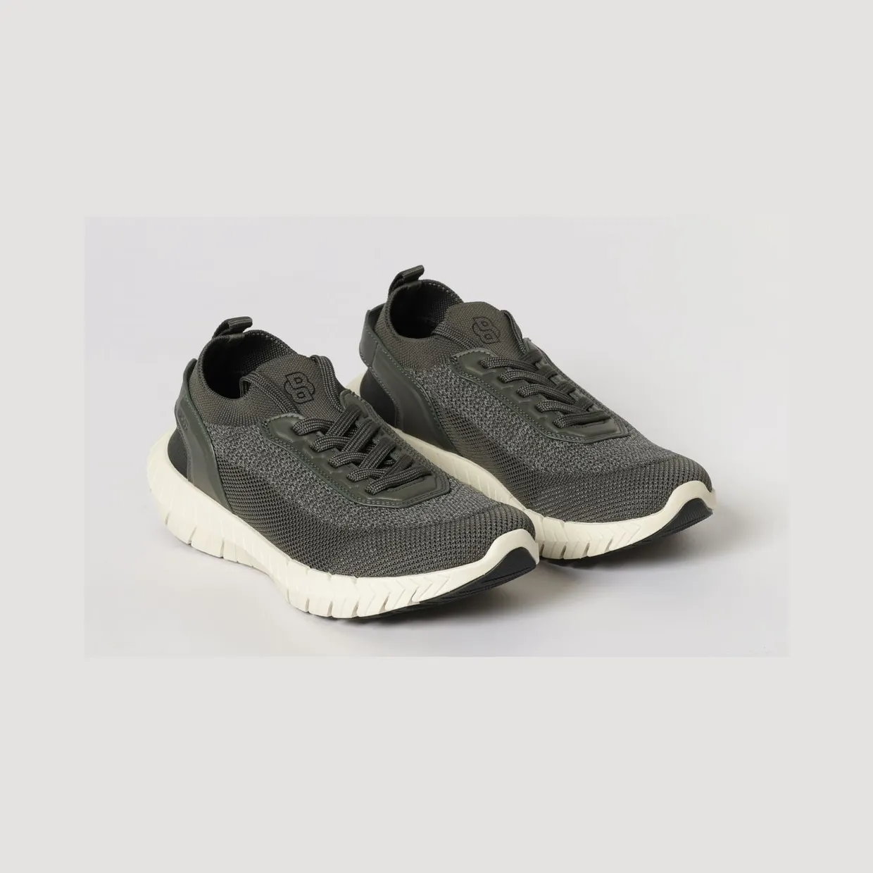 Boss Motion Sneakers in Crochet Knit Green (50562620301)
