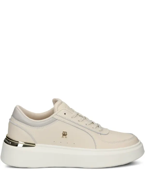 Tommy Hilfiger Sneakers with logoplakkaat – Beige (FW0FW09364)