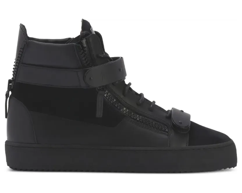 Giuseppe Zanotti COBY MATT Sneakers mit Schnürung – Schwarz (RU50040001)