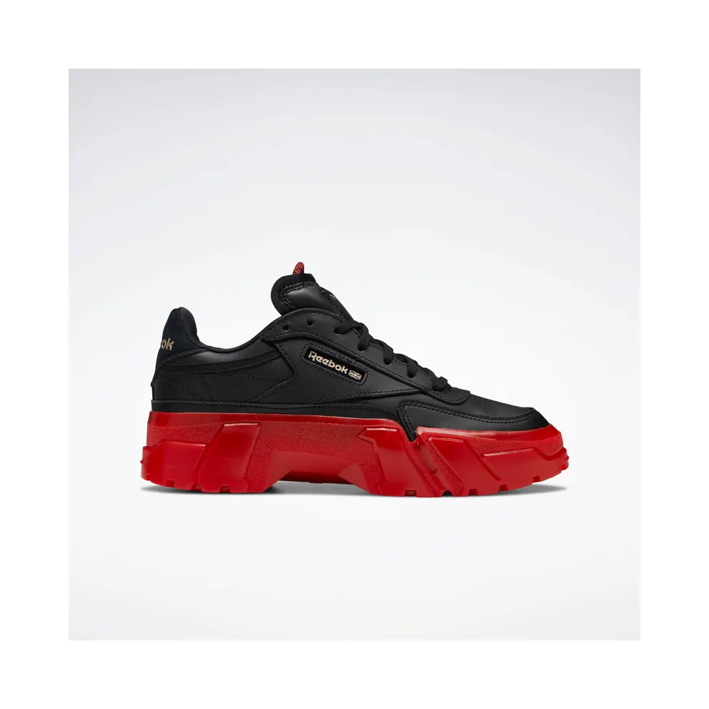 Reebok Cardi B Club C Shoes Core Black / Vector Red / Rose Gold