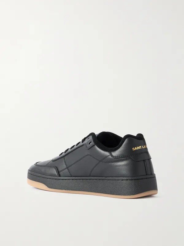 Saint Laurent SL/61 Leather Sneakers Black (81947600N00) (4)