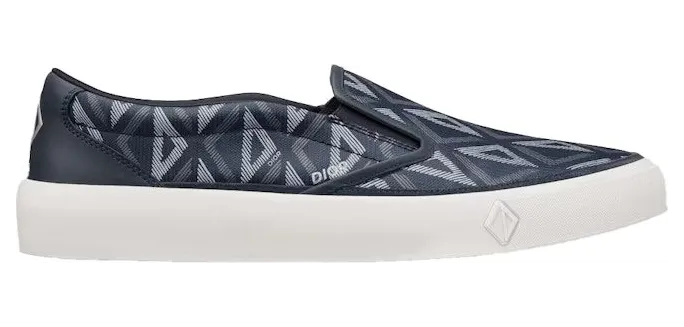 Dior B101 Slip-On Navy Blue CD Diamond Canvas (3SN296ZPP_H515)