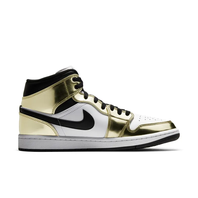 Jordan 1 Mid Metallic Gold Black White Metallic Gold/Black-White (DC1419-700)