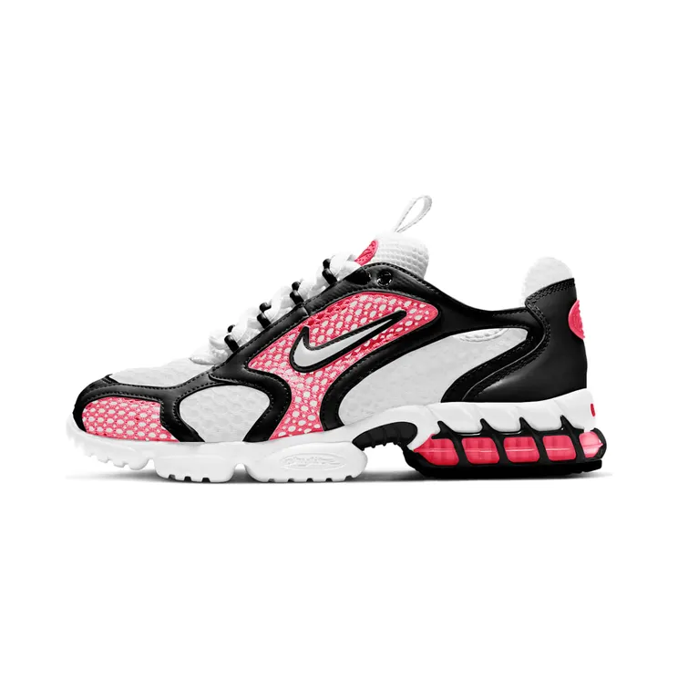 Nike Air Zoom Spiridon Cage 2 Flash Crimson (W) “White / Flash Crimson / Black” (CD3613-101)
