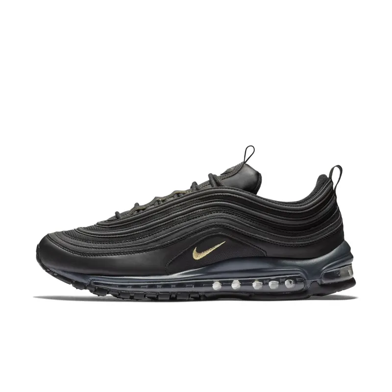 Nike Air Max 97 Leather Black Gold Black/Anthracite-Metallic Gold (BQ4580-001)