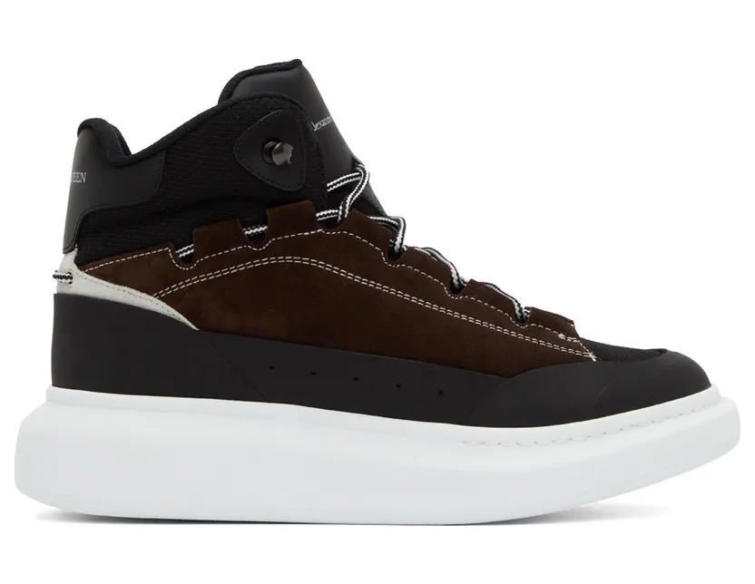 Alexander McQueen Black & Brown Leather High-Top (682498WIB9C1459)