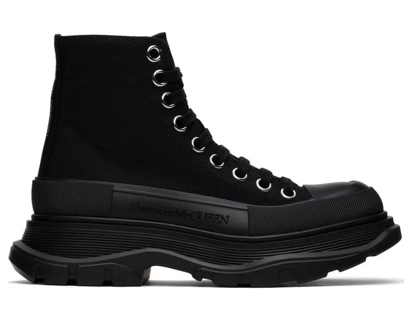 Alexander McQueen Black Tread Slick High-Top (697080W4MV2)