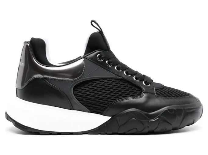 Alexander McQueen Court Black White Mesh (777226W4XI11015)