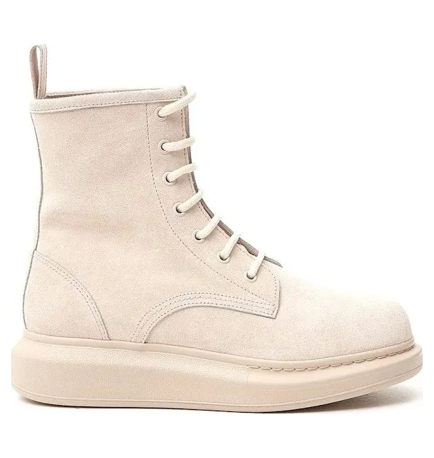 Alexander McQueen Hybrid Chelsea Boot Beige Suede (586394WHXK12222)