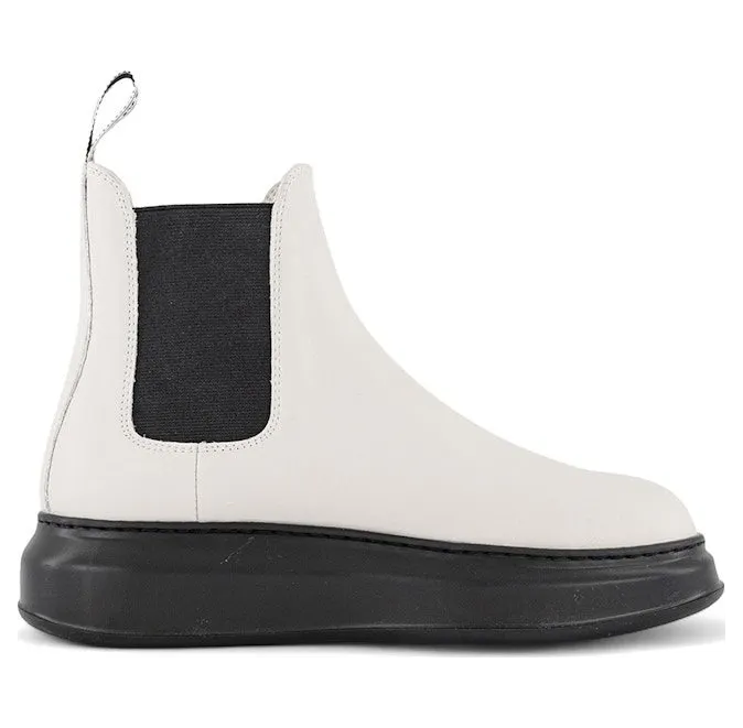 Alexander McQueen Hybrid Chelsea Boot Black White (586198 WHX52 9061)