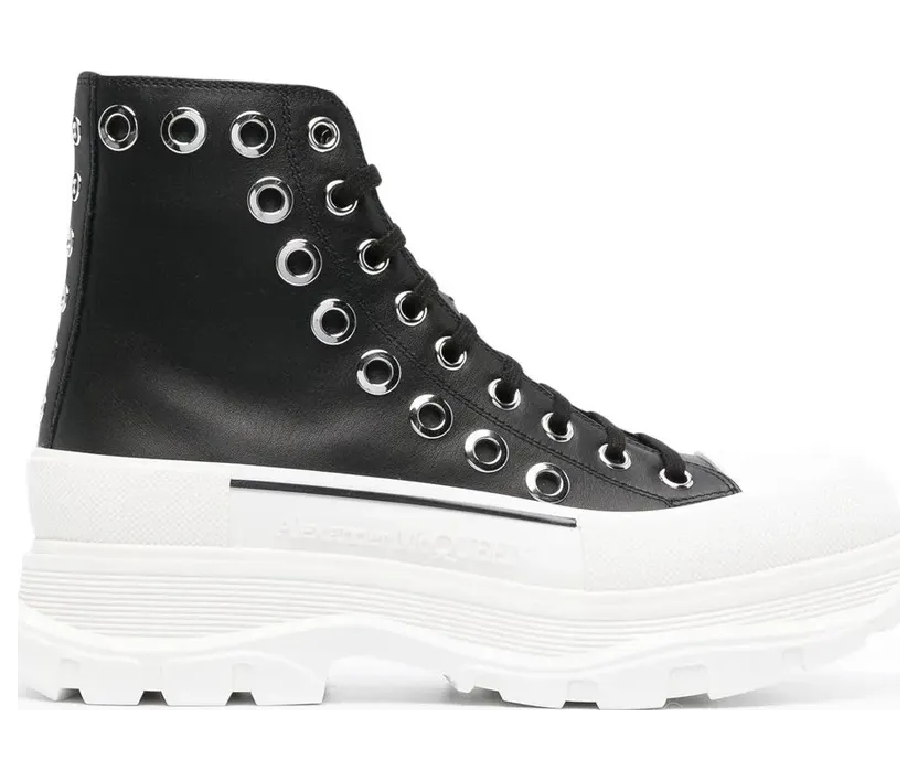 Alexander McQueen Joey mit Ösendetail – Black (727806WIATF)