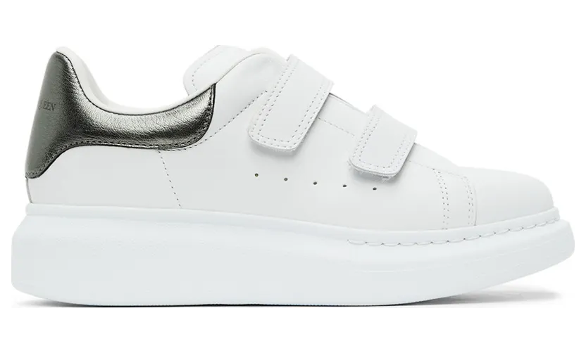 Alexander McQueen Kids White & Gold Oversized Velcro (687070WIAHF)