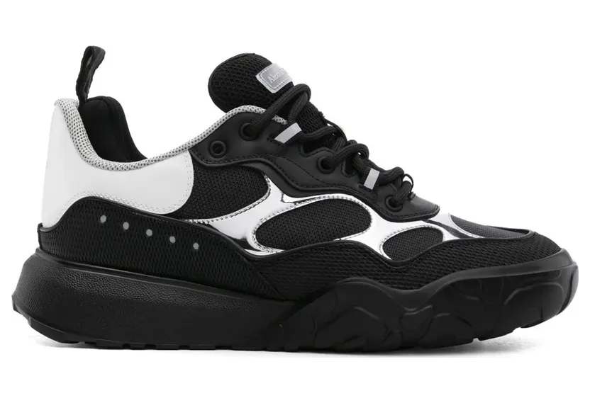 Alexander McQueen mit Kontrasteinsätzen – Black (794521W4Y11)