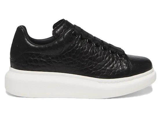 Alexander McQueen Oversized Black Full-Grain Leather (808173WHABE1000)