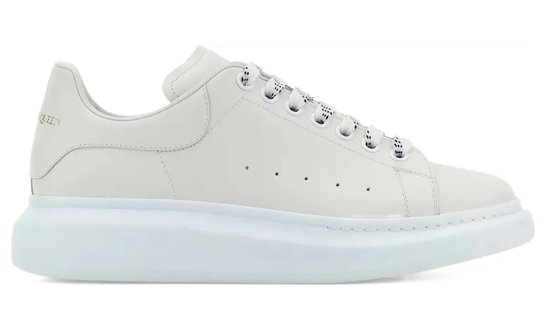 Alexander Mcqueen Oversized Leather Lace-up “White/Black” (553680 WIAIG 9007)