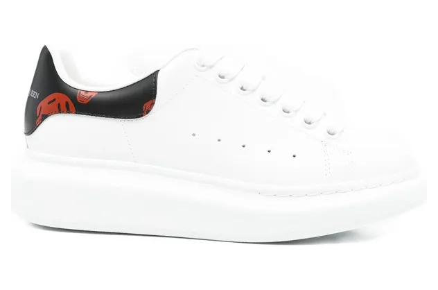 Alexander Mcqueen Oversized Low-top Skull-details “White” (553770 WIAKB 9145)