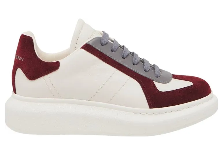 Alexander McQueen Oversized Retro White Burgundy (807882WIAC39093)