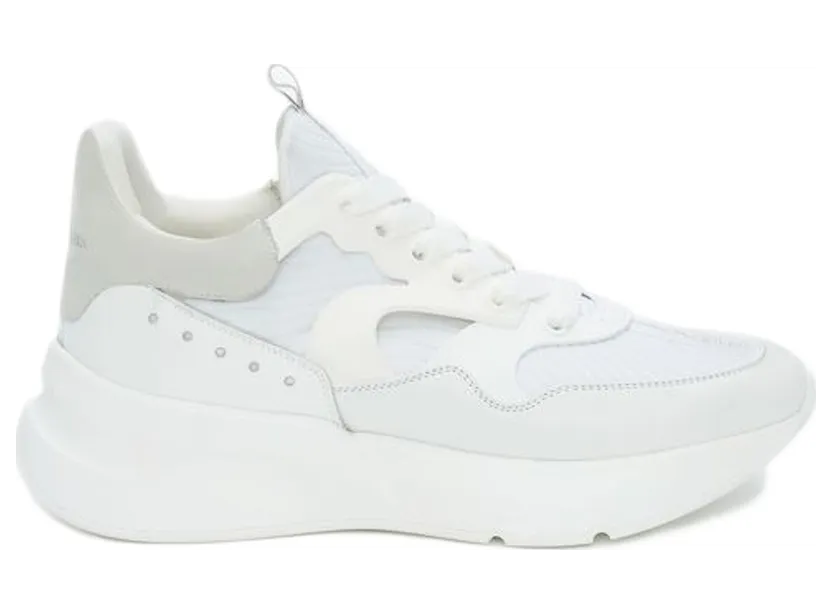 Alexander McQueen Oversized Runner White Silver (604281WHXI19071)
