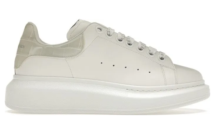 Alexander McQueen Oversized White Croc (718233WICG68959)