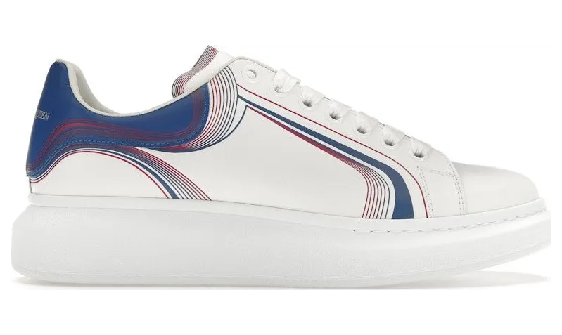 Alexander McQueen Oversized White Galactic Blue (750336WIDJQ8833)