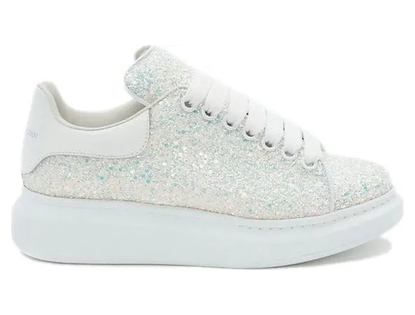 Alexander McQueen Oversized White Ice Glitter (558944W4SA18316)