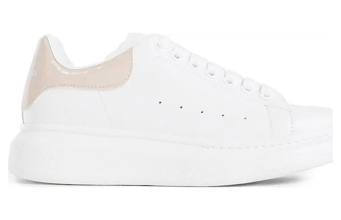 Alexander McQueen Oversized White Light Pink Croc (718233WIEEL9863)