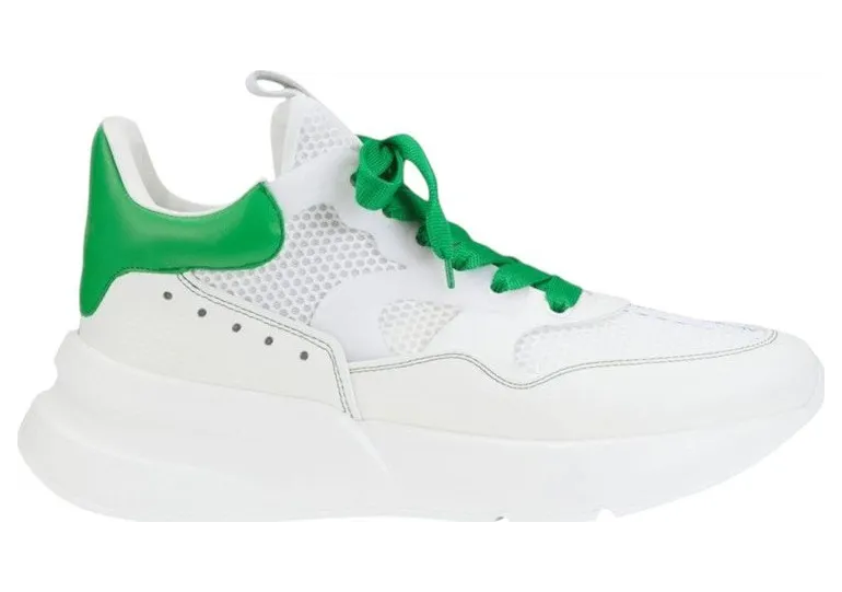 Alexander McQueen Runner White Green (708811 WIBI6 8971)