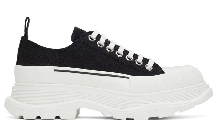 Alexander McQueen SSENSE Exclusive Grey Tread Slick Low Sneakers (604257W4MV2)