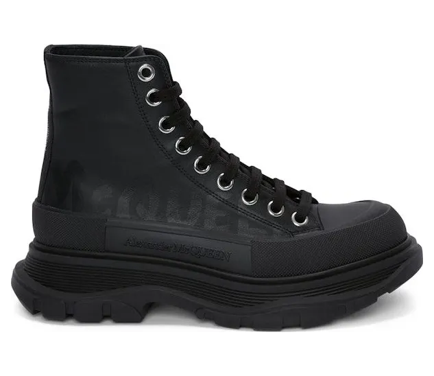 Alexander McQueen Tread Slick Boot Graffiti Black (676718W4RQ21000)