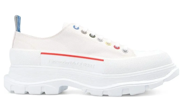 Alexander McQueen Tread Slick Low Lace Up White Multi (604257 W4MVG 9533)