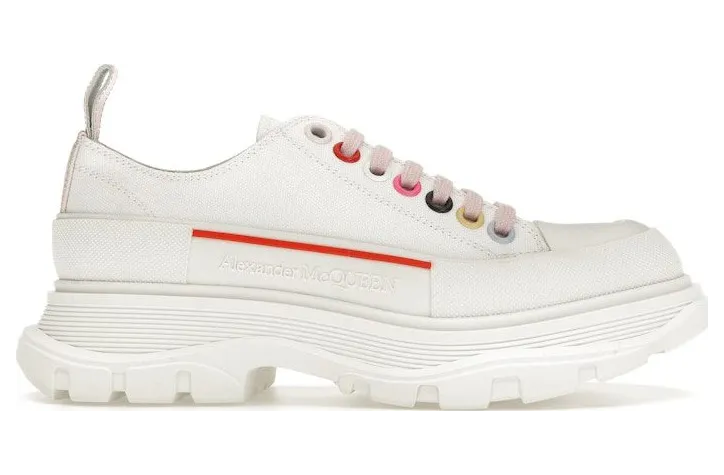 Alexander McQueen Tread Slick Low Lace Up White Multi (611705W4MVV9650)