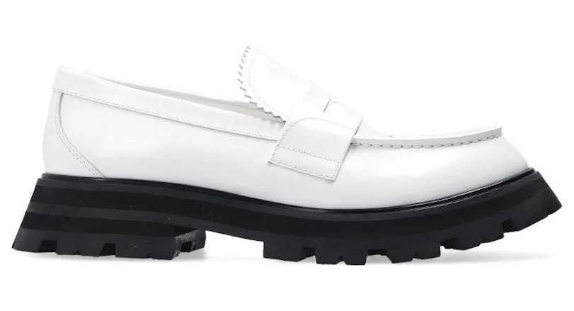 Alexander McQueen Wander Loafer White Black (666328WHZ809358)