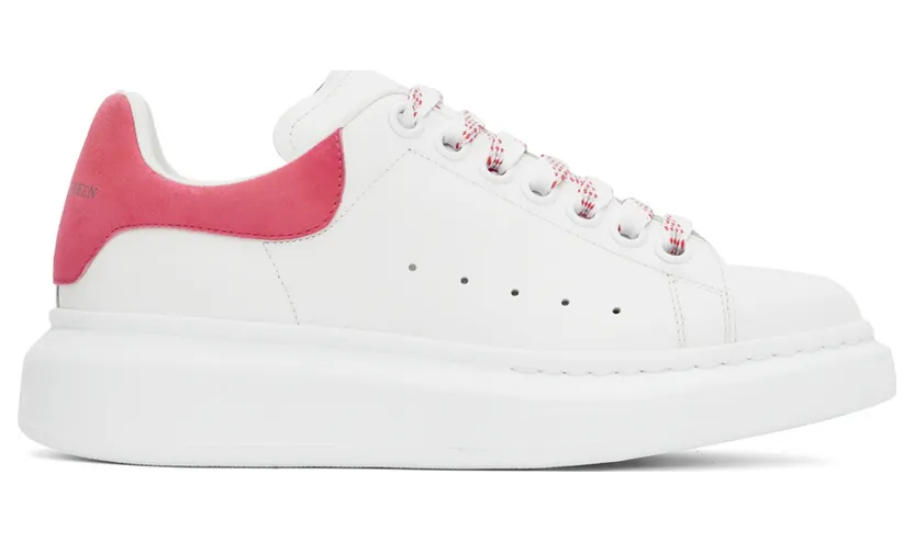 Alexander McQueen White and Red Oversized Sneakers (553770WHGP7*)
