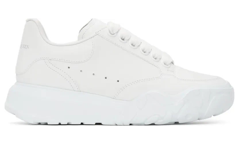 Alexander McQueen White Court Trainer (633915WIA98)