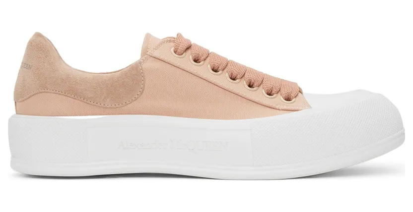 Alexander McQueen White Deck Plimsoll Sneakers (654593W4PQ1)