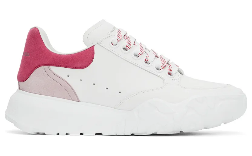 Alexander McQueen White & Pink Court Trainer (633915WIA9D)