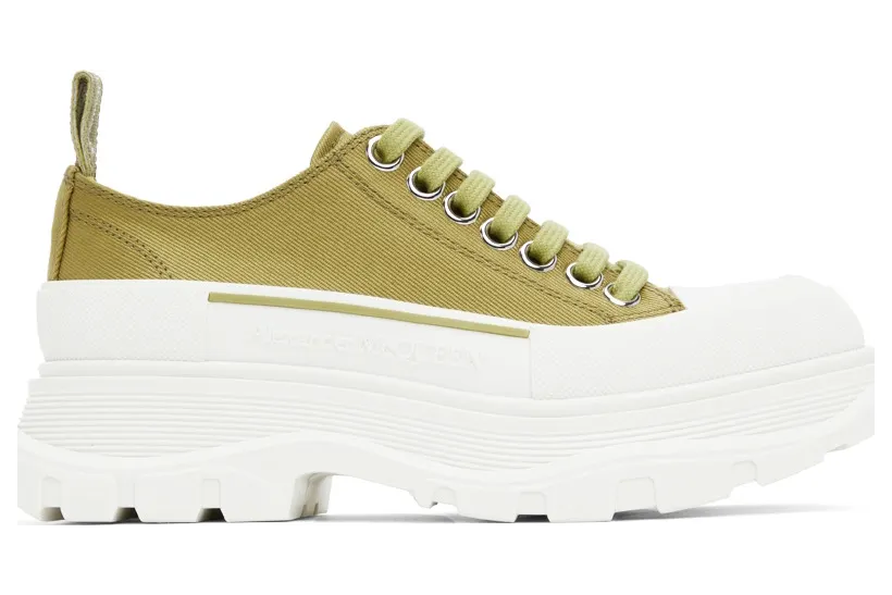 Alexander McQueen White & Pink Tread Slick (697072W4U31)