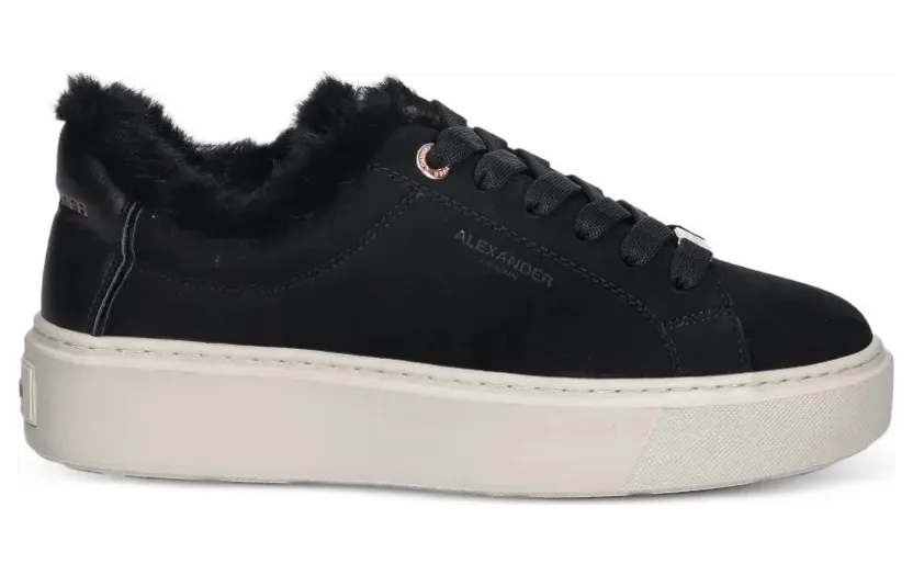 Alexander Smith London with afwerking van imitatiebont – Black (ALBCLHW8242)