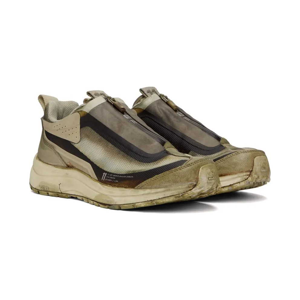 11 by Boris Bidjan Saberi Green Salomon Edition Bamba2 Low WEHR GRÜN (252 11xS)