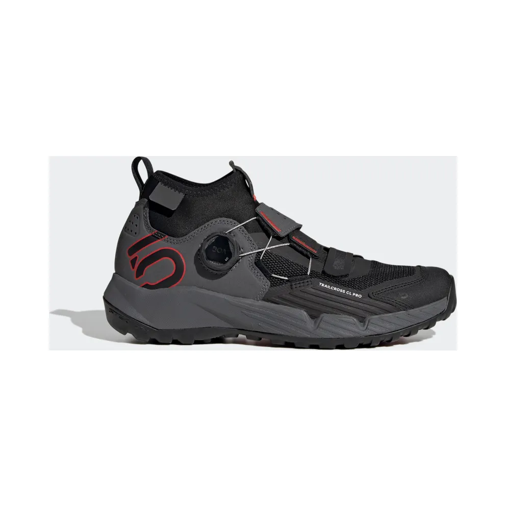 adidas 5.10 TRAILCROSS PRO CLIP-IN W MOUNTAINBIKING-SCHUH Grey Five / Core Black / Red (HP9929)